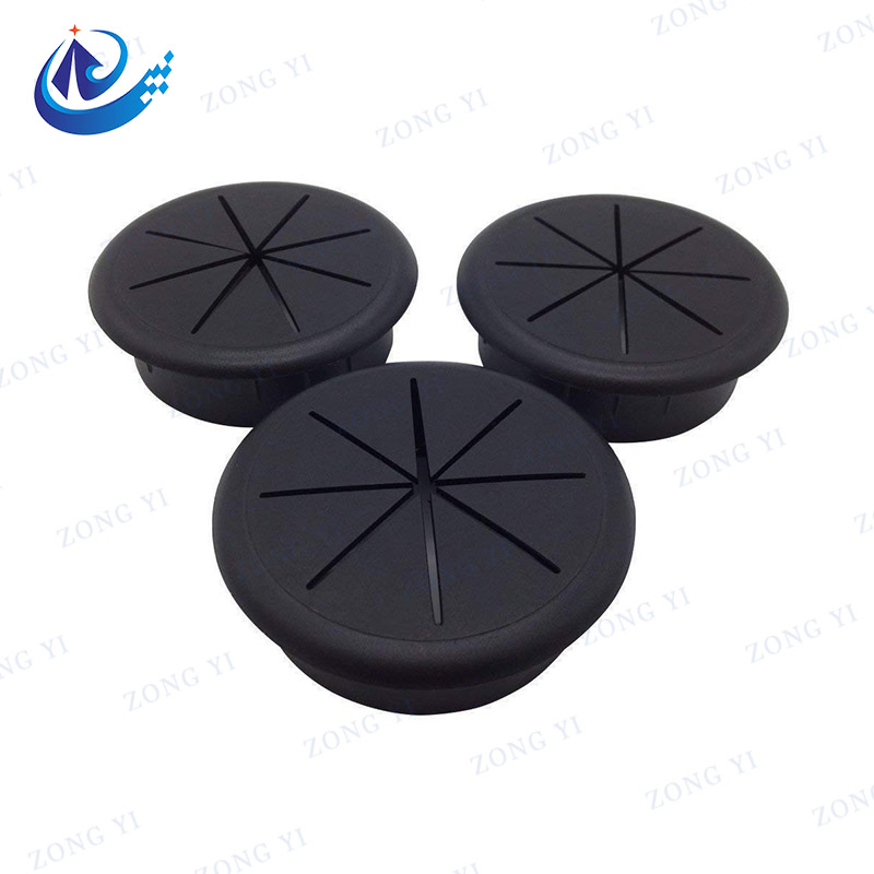 Plastic Aluminium and Zinc Alloy Desk Grommet Cable Hole Cover