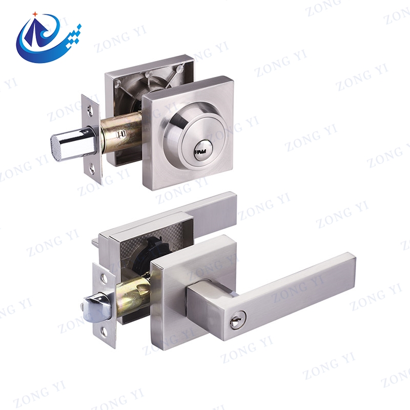 Stainless Steel Lever And Deadbolt Combo Door Lock